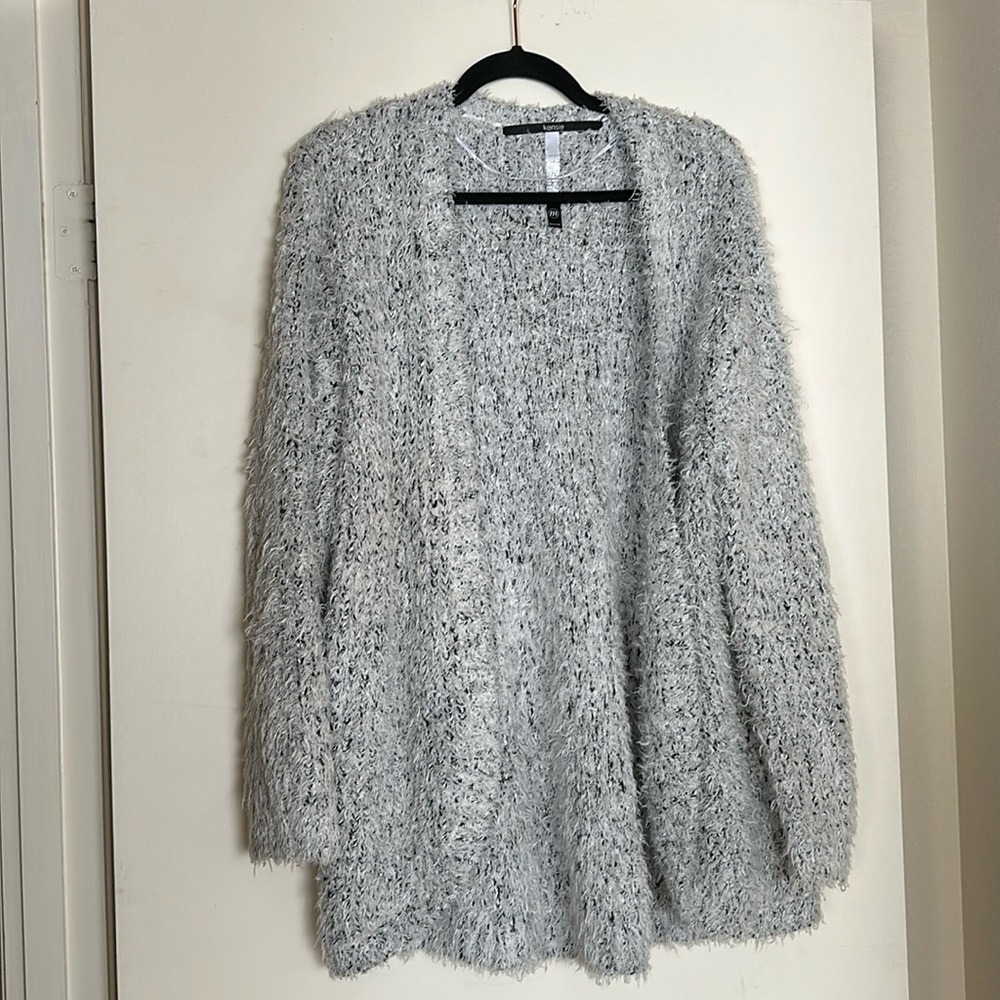Kensie Fluffy Sweater Cardigan